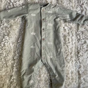 Rylee + Cru cloud 6-12month sweatshirt jumpsuit